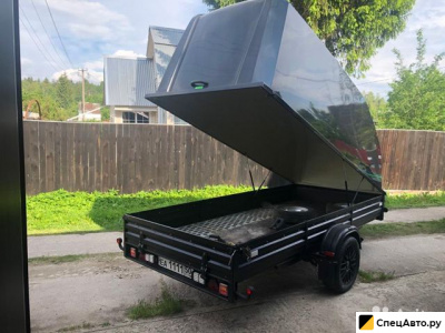 Прицеп с пластиковой крышкой МЗСА