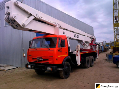 Средневысотная автовышка Камаз АГП-28