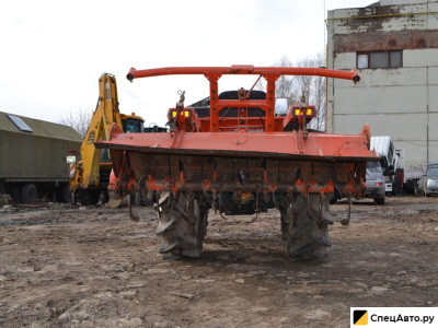 Вспашка огорода с фрезой