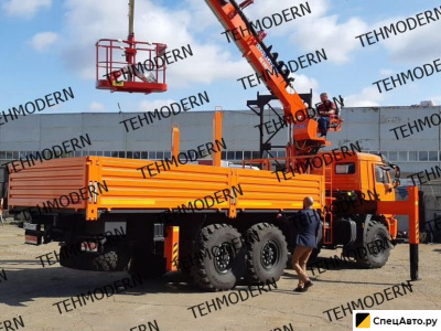 Бортовой грузовик с КМУ КамАЗ 43118 с КМУ Kanglim 2056