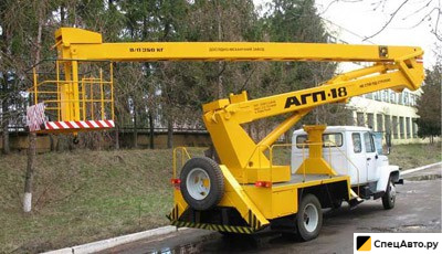 Маловысотная автовышка ГАЗ Газ