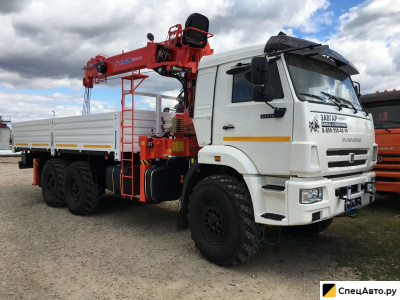 Бортовой грузовик с КМУ КамАЗ 43118 с КМУ Kanglim 1256