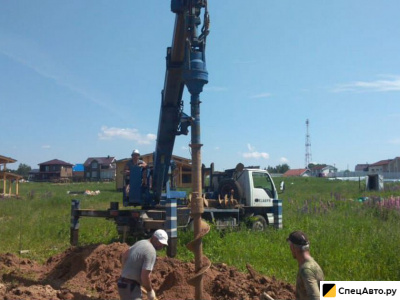 Аренда ямобура Установка столбов лэп Бурение свай