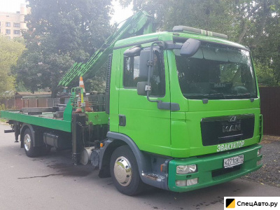 Эвакуатор MAN TGL 12.180 с КМУ