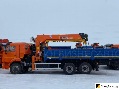 Бортовой грузовик с КМУ КамАЗ 65115