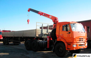 Длинномер Камаз С манипулятором КМУ UNIC k-500