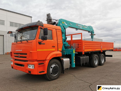 Бортовой грузовик с КМУ КамАЗ 65115