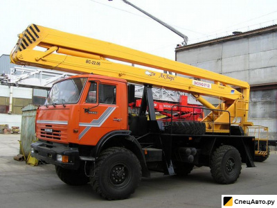 Автовышка КамАЗ 4326 с АГП КЭМЗ ВС-22.06