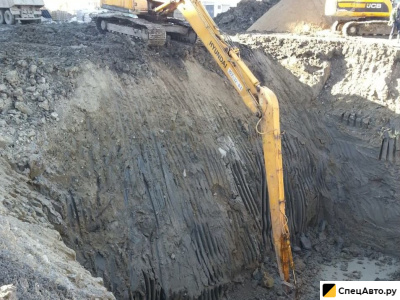 Аренда длиннорукого экскаватора стрела 16-22 метра