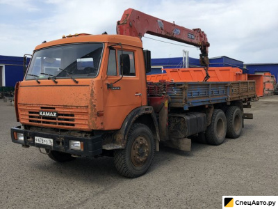 Бортовой грузовик с КМУ КамАЗ 53229