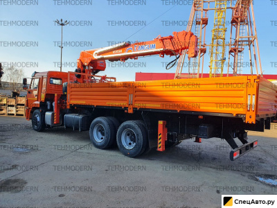 Бортовой грузовик с КМУ КамАЗ 65115 с КМУ Kanglim KS2056