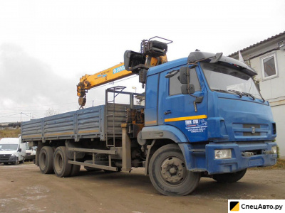 Бортовой грузовик с КМУ КамАЗ 65117