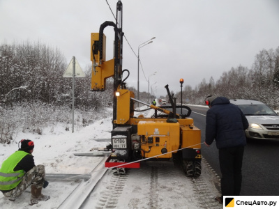 Машина для установки барьерных ограждений ORTECO BTP 1000 HD