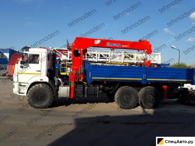 Бортовой грузовик с КМУ КамАЗ 43118 с КМУ Kanglim 1256GII