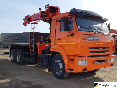 Бортовой грузовик с КМУ КамАЗ 65115