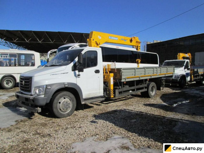 Бортовой грузовик с КМУ ГАЗ ГАЗон Next C41R33