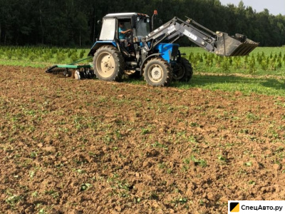 Чистка снега, вспашка трактором мтз