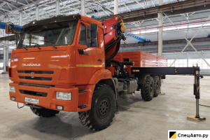 Бортовой грузовик с КМУ КамАЗ 65117