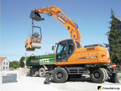 Колесный экскаватор Doosan DX190W