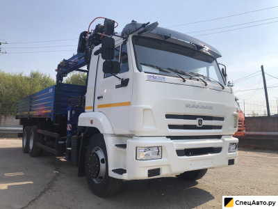 Бортовой грузовик с КМУ КамАЗ 65117 с КМУ DongYang SS1956