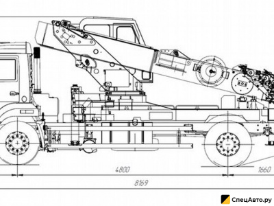 Автовышка КамАЗ 43253 с АГП 34 метра