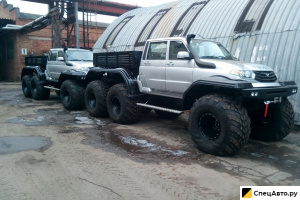 Колесный вездеход Ямал 6х6 (снегоболотоход)