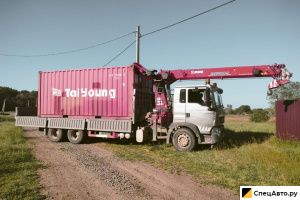 Бортовой грузовик с КМУ Howo T5G