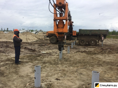 Бурение, погружение забивка свай. Сваебой, Ямобур