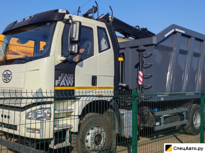 Бортовой грузовик с КМУ FAW SA3250