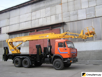 Автовышка КамАЗ 65115 с АГП КЭМЗ АПТ-30