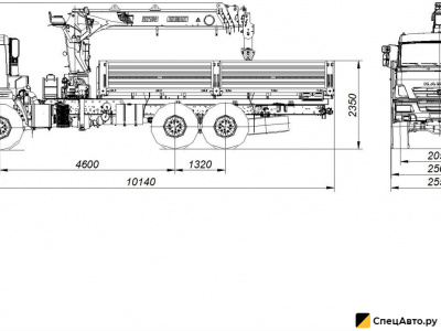 Бортовой грузовик с КМУ КамАЗ 43118-23027-50 с КМУ Inman IT-150