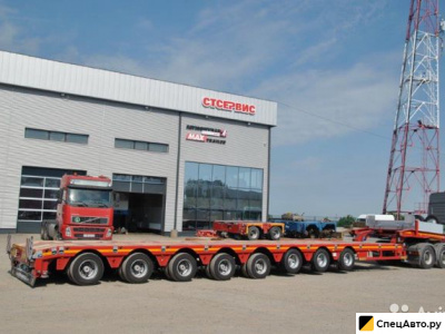 Трал Faymonville, 8 осей, двойная раздвижка