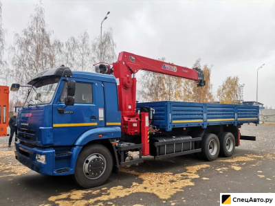 Бортовой грузовик с КМУ КамАЗ 65117