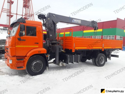 Бортовой грузовик с КМУ КамАЗ 43253