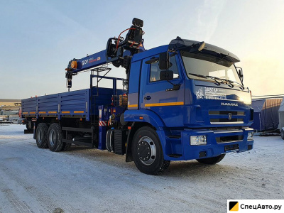 Бортовой грузовик с КМУ КамАЗ 65117 с КМУ DongYang SS1956