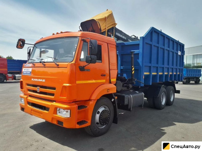 Металловоз (ломовоз) КамАЗ 65115 с ГМУ, Майман-110