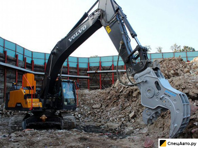 Аренда экскаватора с крашером