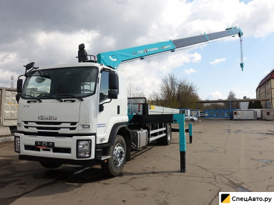 Бортовой грузовик с КМУ ISUZU FVR