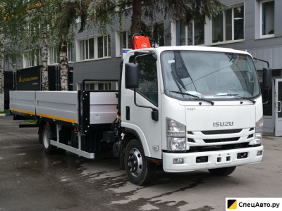 Бортовой грузовик с КМУ ISUZU