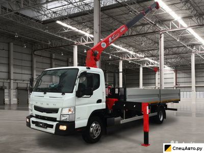 Бортовой грузовик с КМУ Fuso Canter с КМУ Unic 374