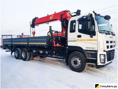 Бортовой грузовик с КМУ ISUZU Giga (C-series)