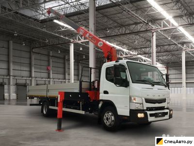 Бортовой грузовик с КМУ Fuso Canter с КМУ Unic 374