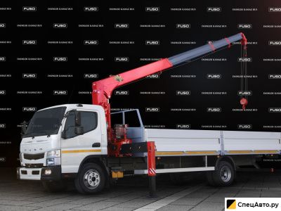 Бортовой грузовик с КМУ Fuso Canter TF