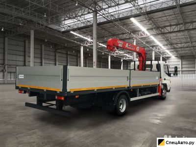 Бортовой грузовик с КМУ Fuso Canter с КМУ Unic 374