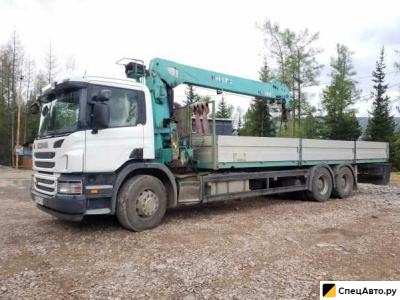 Бортовой грузовик с КМУ Scania Р380
