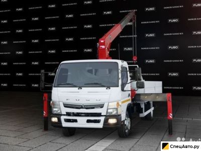 Бортовой грузовик с КМУ Fuso Canter TF