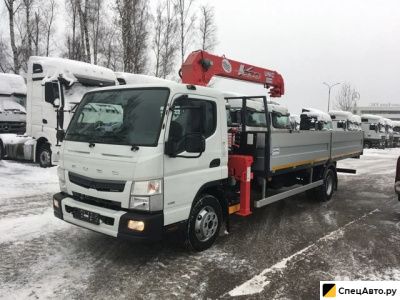 Бортовой грузовик с КМУ Fuso Canter с КМУ Unic