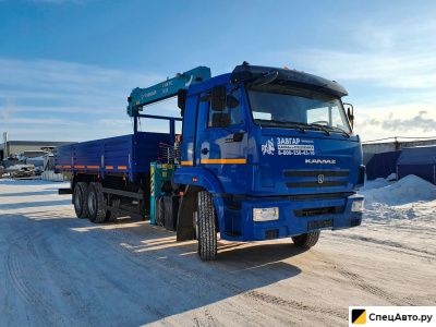 Бортовой грузовик с КМУ КамАЗ 65117