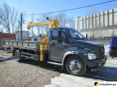Бортовой грузовик с КМУ ГАЗ ГАЗон Next C41R33