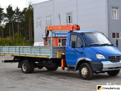 Бортовой грузовик с КМУ ГАЗ Валдай